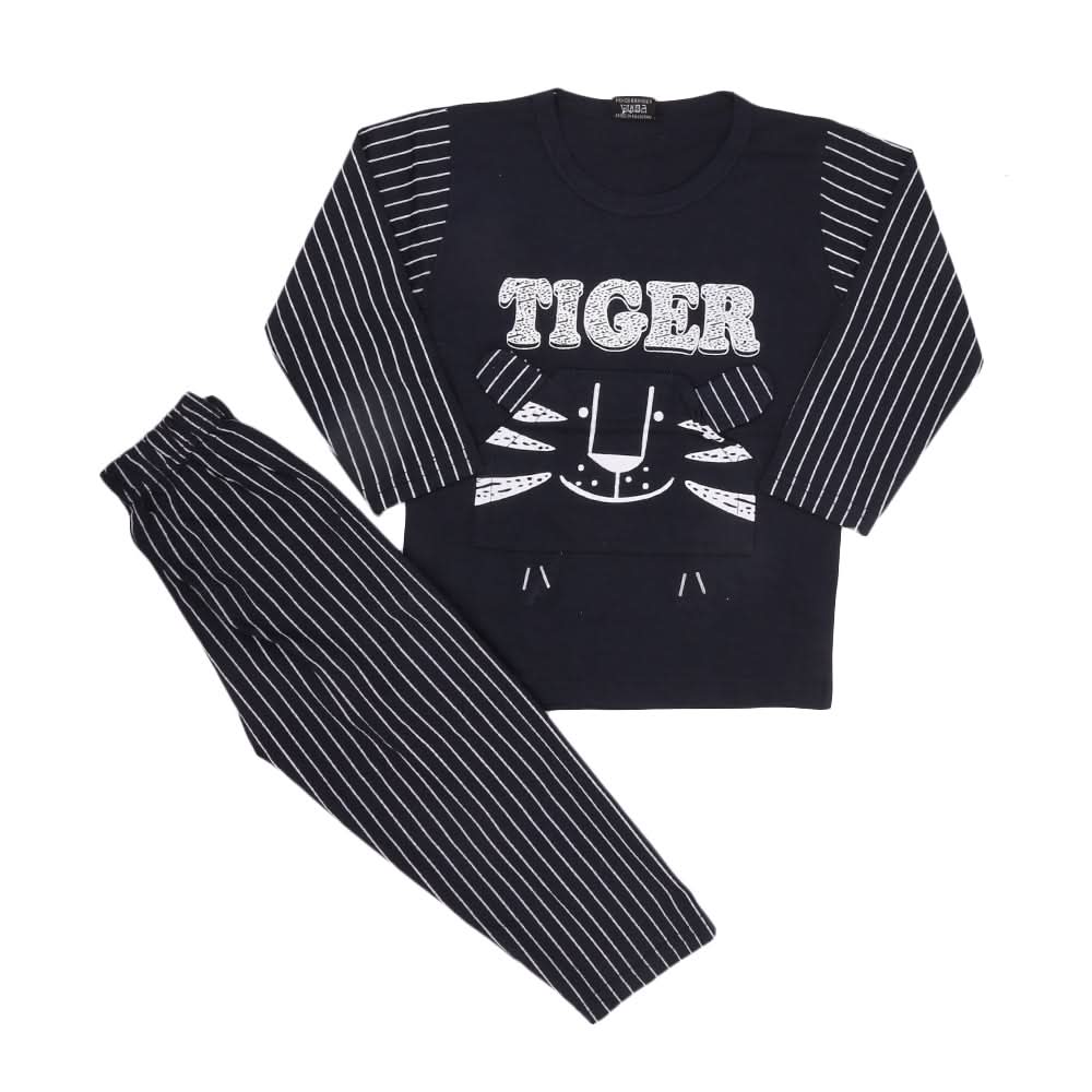 Boys 2 Pcs Suit Full Sleeves - Navy Blue, Kids, Boys Sets And Suits, Chase Value, Chase Value