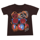 Boys Half Sleeves T-Shirt - Dark Brown, Boys T-Shirts, Chase Value, Chase Value