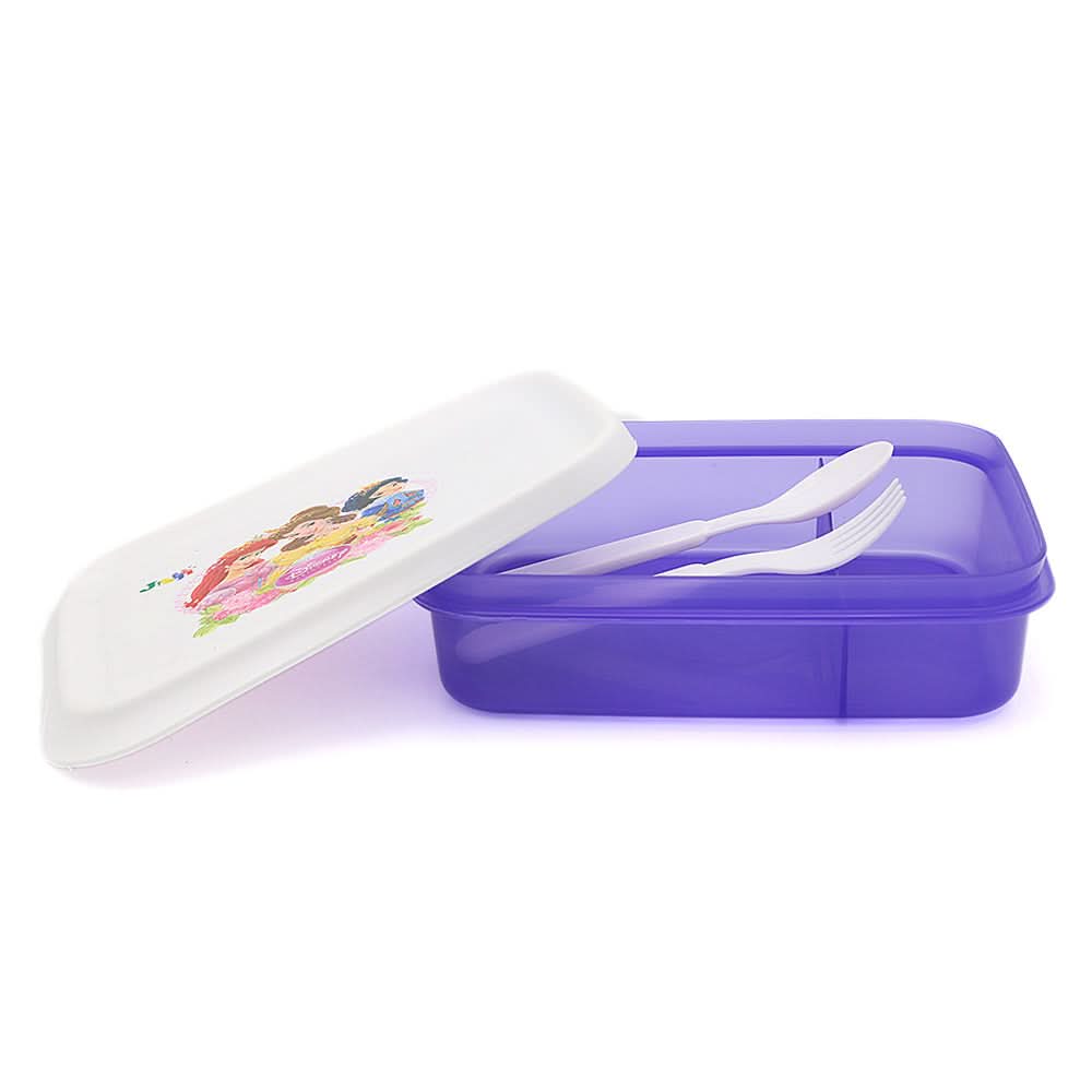 Slim Line Lunch Box JZ-670 - White, Kids, Tiffin Boxes And Bottles, Chase Value, Chase Value