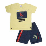 Boys Half Sleeves Suit (2339) - Yellow, Kids, Boys Sets And Suits, Chase Value, Chase Value