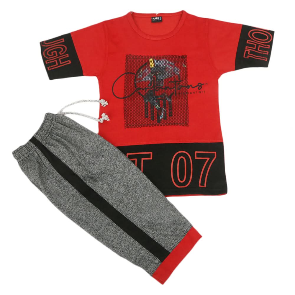 Boys Short Suit - Red, Boys Sets & Suits, Chase Value, Chase Value