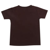Boys Half Sleeves T-Shirt - Dark Brown, Boys T-Shirts, Chase Value, Chase Value