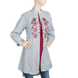 Women's Embroidered Long Kurti - Purple, Women's Fashion, Chase Value, Chase Value
