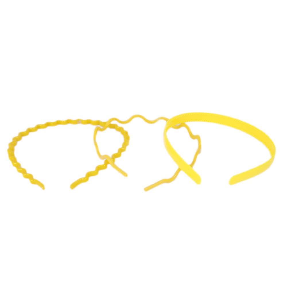 Pack Of 3 Hairbands - Yellow, Kids, Hair Accessories, Chase Value, Chase Value