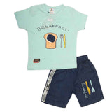 Boys Half Sleeves Suit (2324) - Cyan, Kids, Boys Sets And Suits, Chase Value, Chase Value
