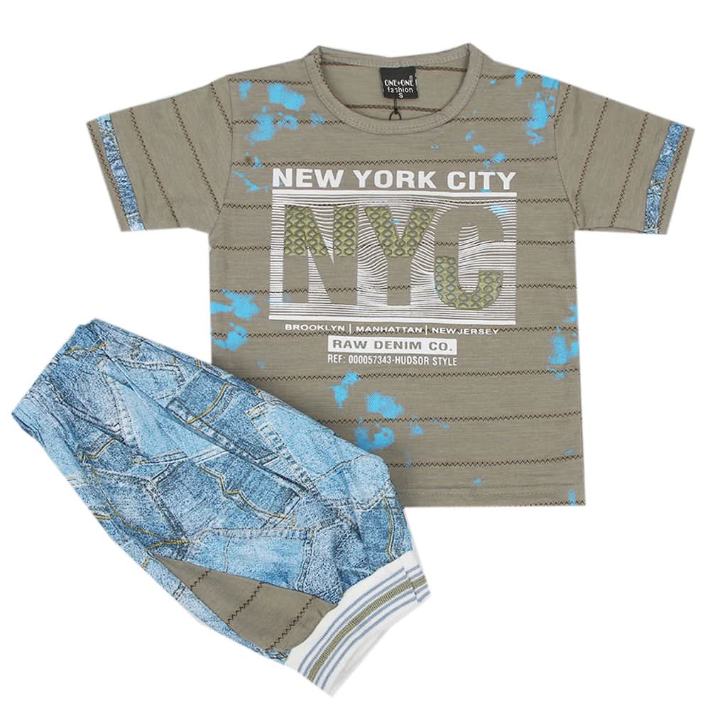Boys Short Suit - Green, Kids, Boys Sets And Suits, Chase Value, Chase Value