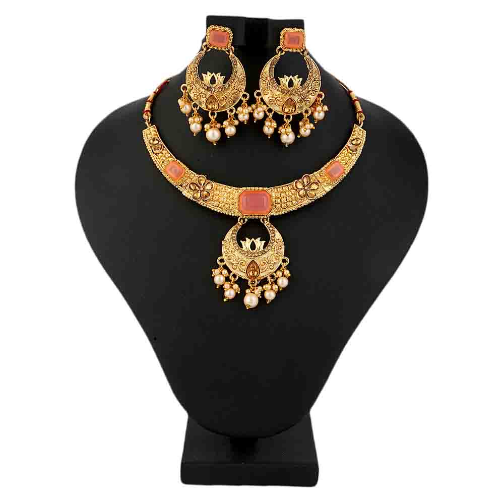 Women's Jewellery Set - Peach, Women, Jewellery Set, Chase Value, Chase Value