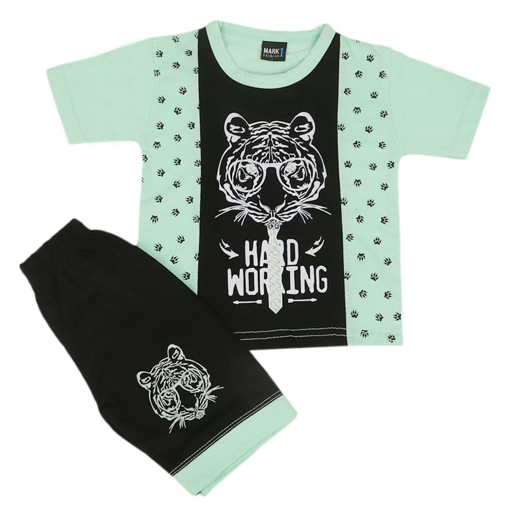 Boys Short Suit - Sea-Green, Kids, Boys Sets And Suits, Chase Value, Chase Value