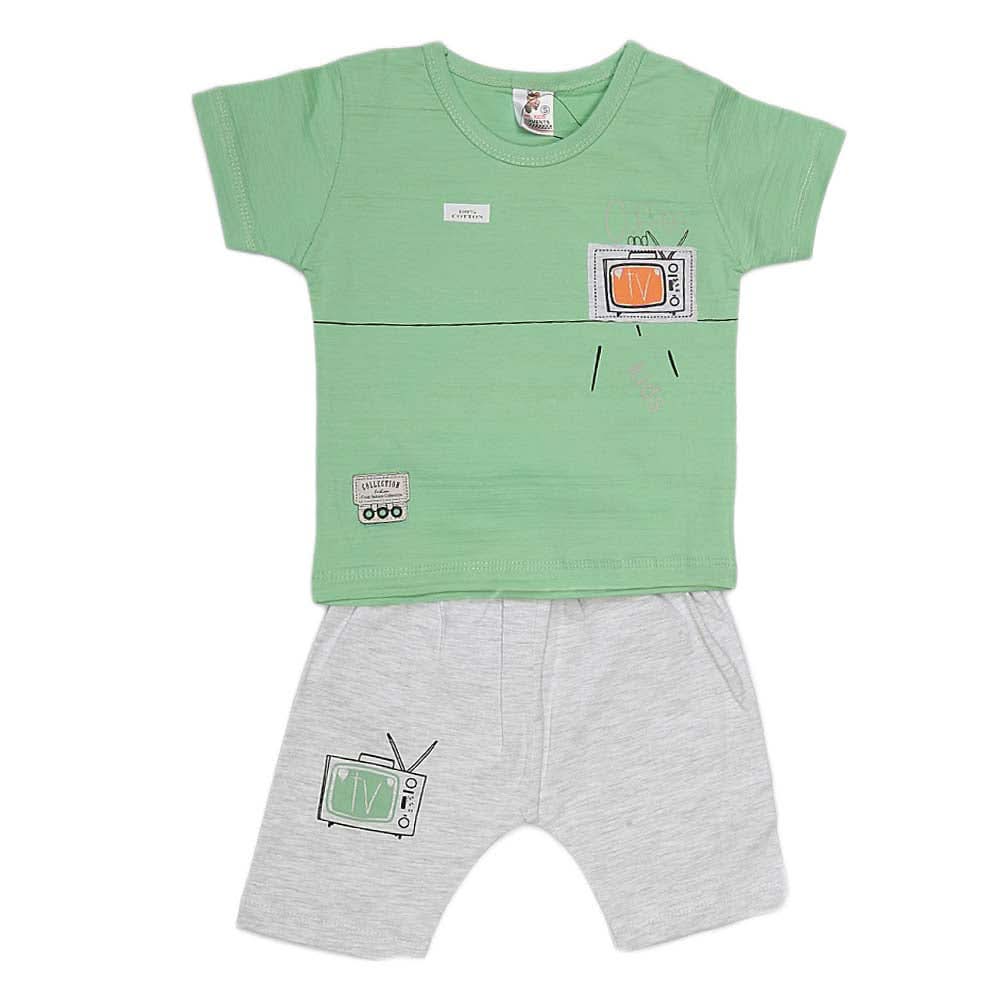Boys Half Sleeves Suit (2153) - Green, Kids, Boys Sets And Suits, Chase Value, Chase Value