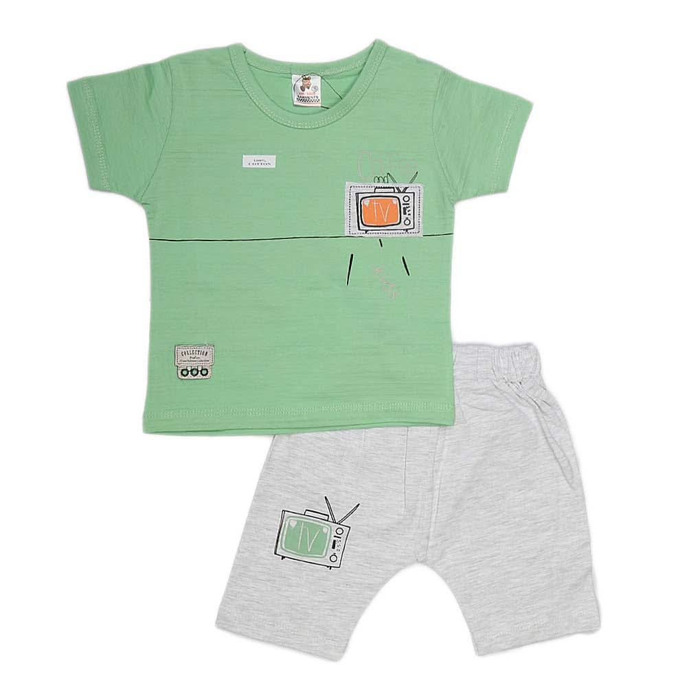 Boys Half Sleeves Suit (2153) - Green, Kids, Boys Sets And Suits, Chase Value, Chase Value