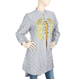 Women's Embroidered Long Kurti - Yellow, Women's Fashion, Chase Value, Chase Value
