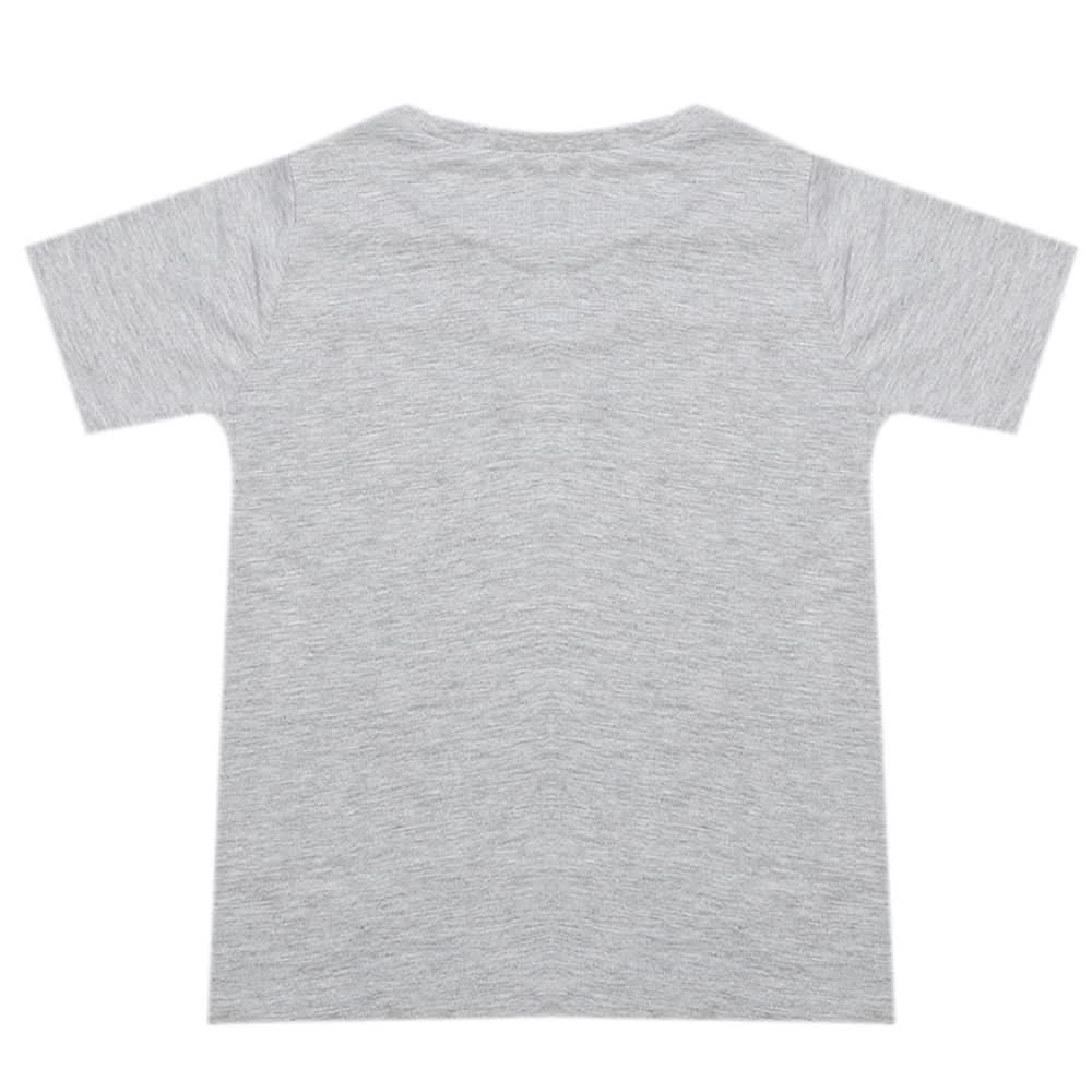 Boys Half Sleeves T-Shirt - Light Grey, Boys T-Shirts, Chase Value, Chase Value