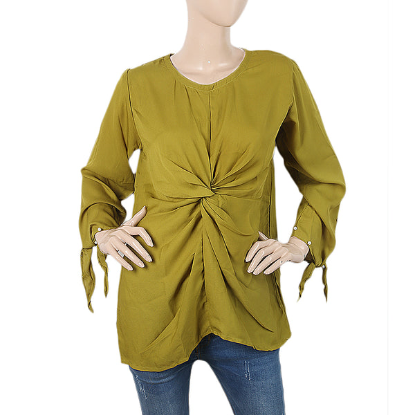 Women's Western Top With Cut Sleeve -  Green, Women, T-Shirts And Tops, Chase Value, Chase Value