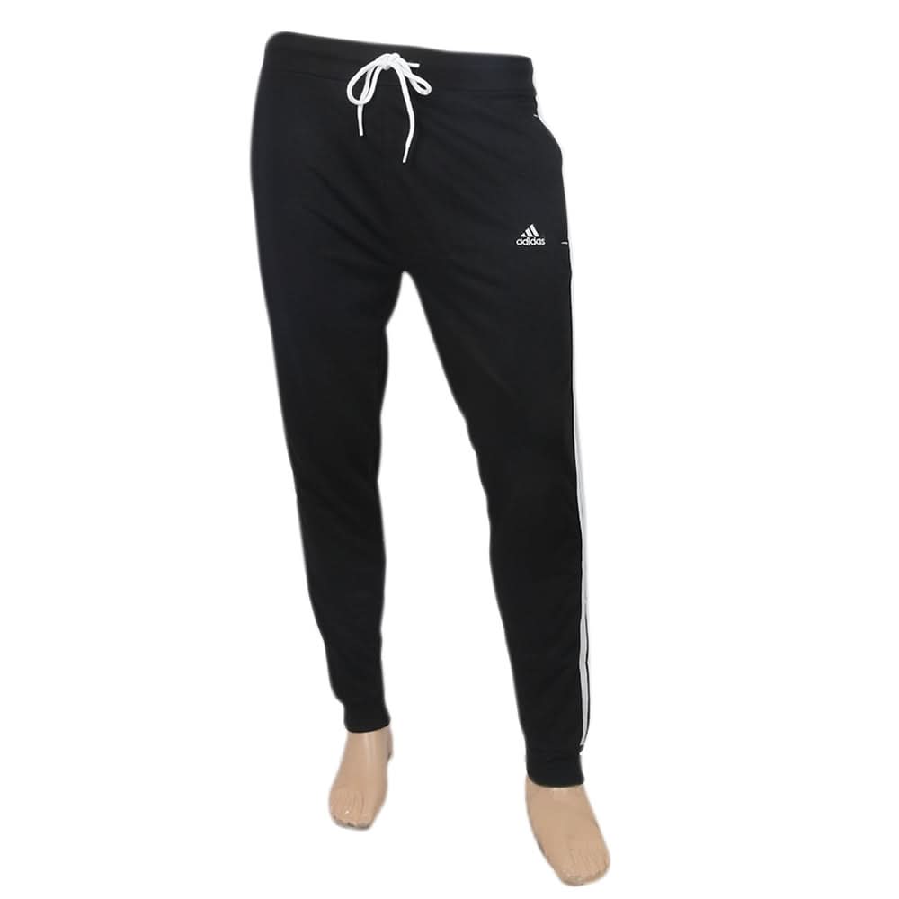 Men's Fancy 3 Strip Trouser - Black, Men, Lowers And Sweatpants, Chase Value, Chase Value
