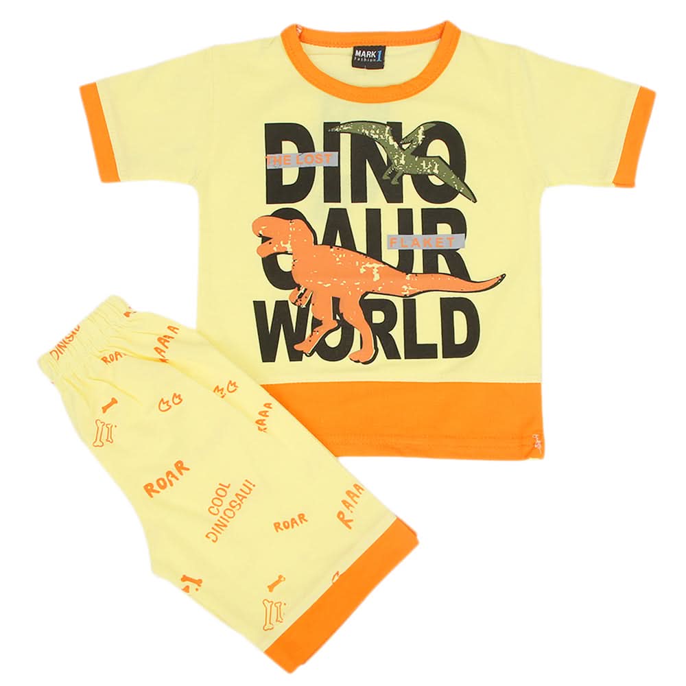 Boys Short Suit - Yellow, Kids, Boys Sets And Suits, Chase Value, Chase Value