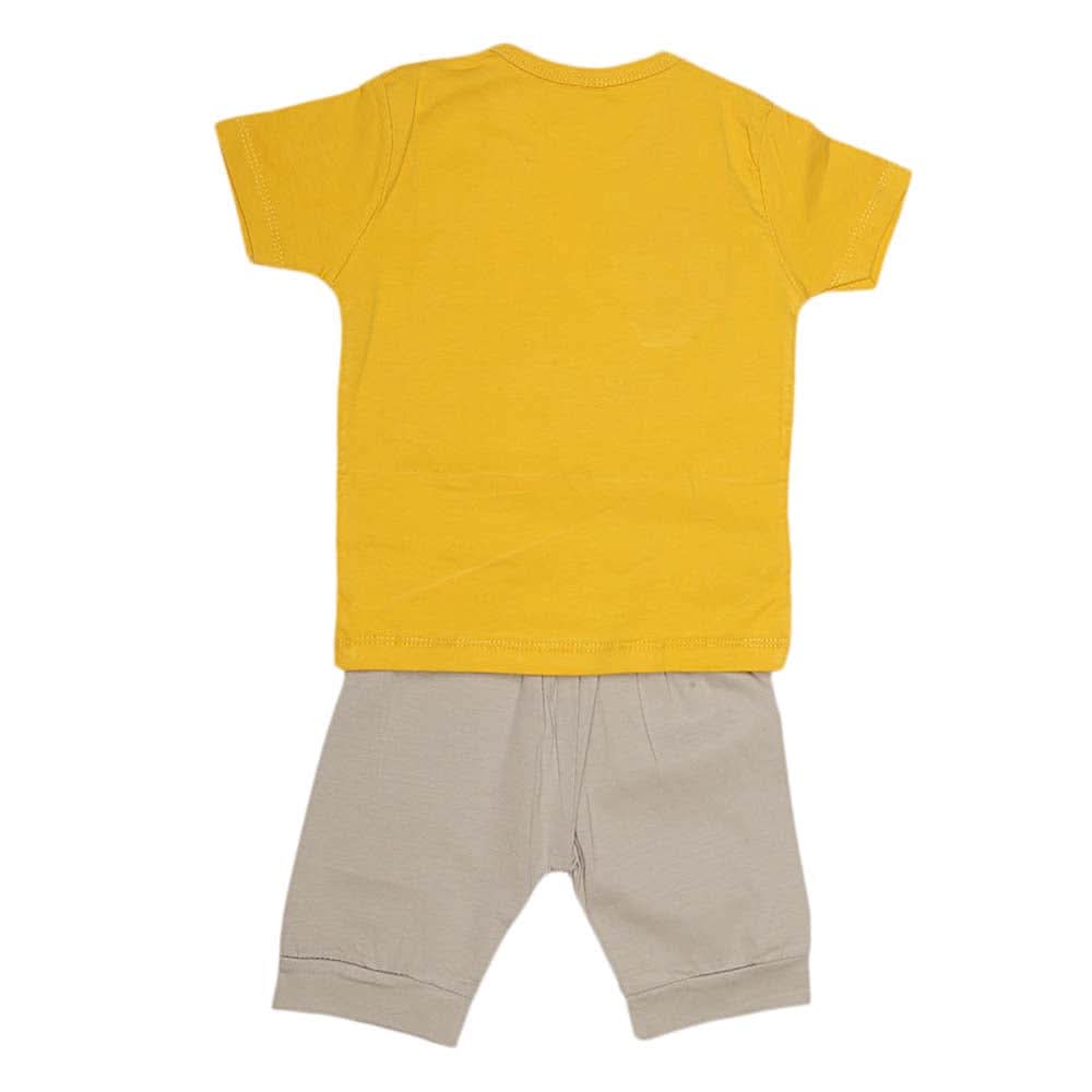 Boys Half Sleeves Suit (2200) - Yellow, Kids, Boys Sets And Suits, Chase Value, Chase Value