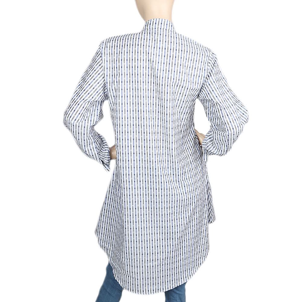Women's Embroidered Long Kurti - Blue, Women's Fashion, Chase Value, Chase Value