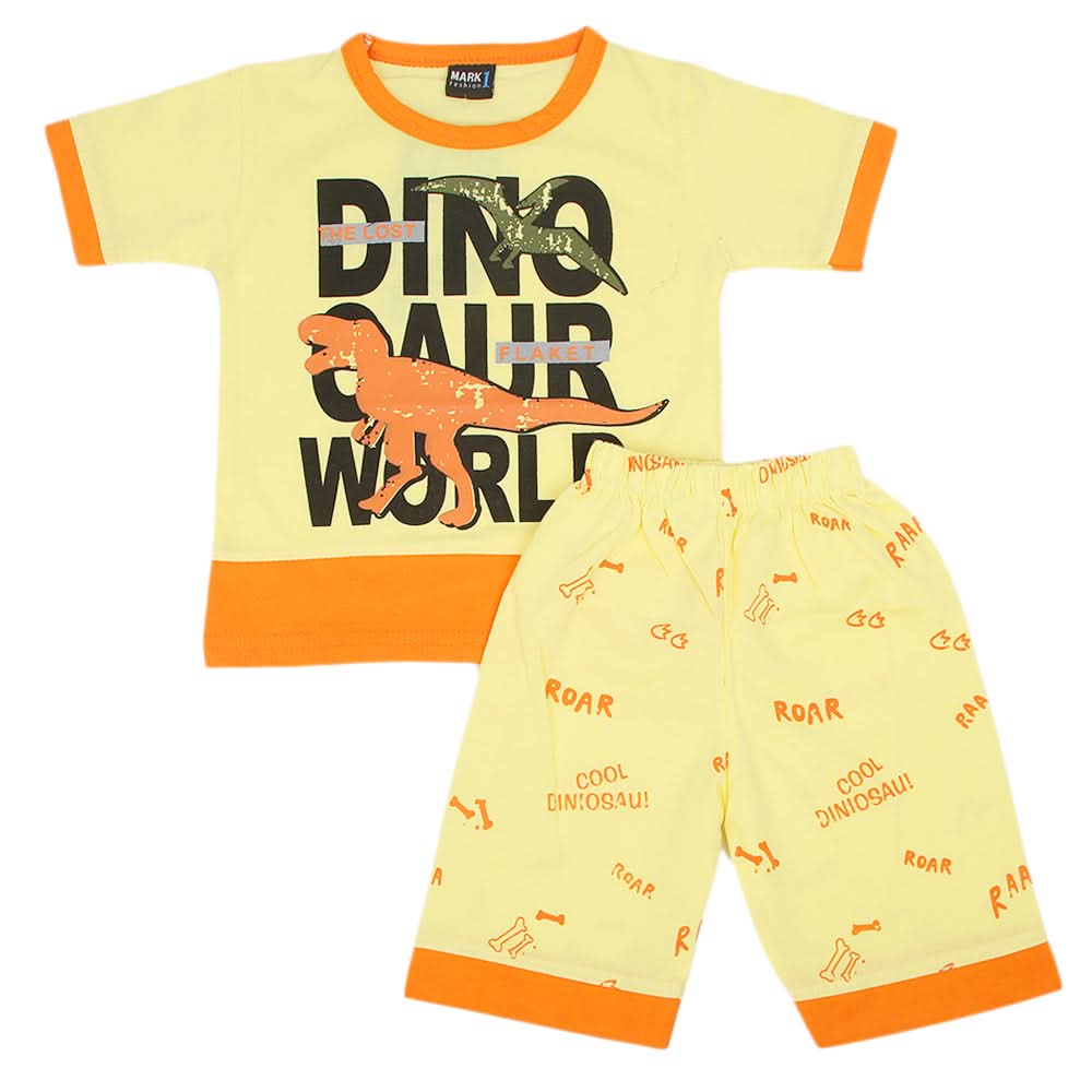 Boys Short Suit - Yellow, Kids, Boys Sets And Suits, Chase Value, Chase Value