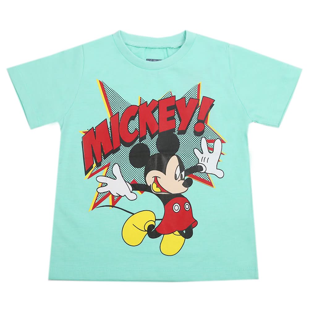 Boys Half Sleeves T-Shirt - Cyan, Boys T-Shirts, Chase Value, Chase Value