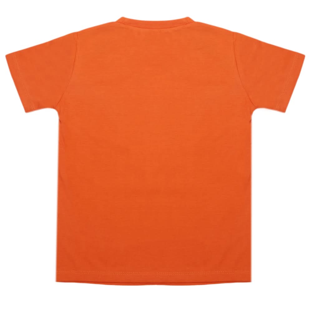Boys Half Sleeves T-Shirt - Orange, Boys T-Shirts, Chase Value, Chase Value
