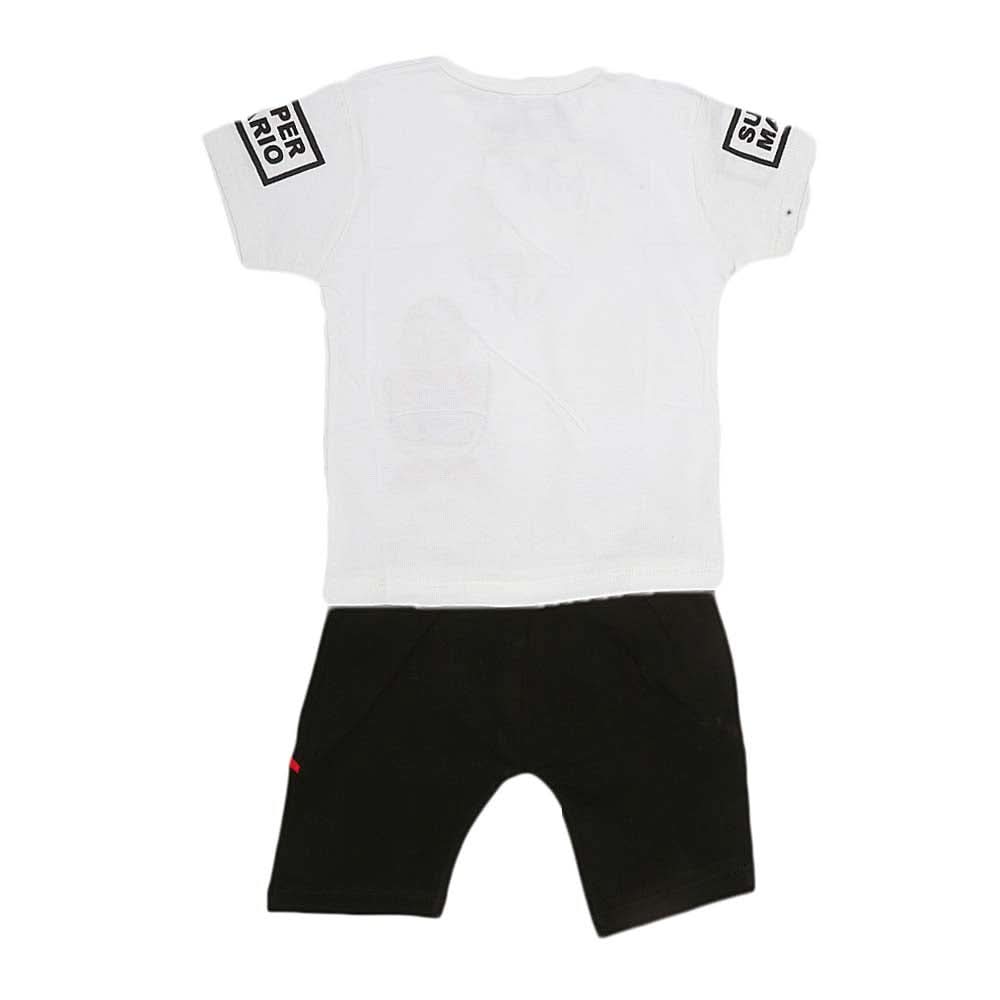 Boys Half Sleeves Suit (2208) - White, Kids, Boys Sets And Suits, Chase Value, Chase Value