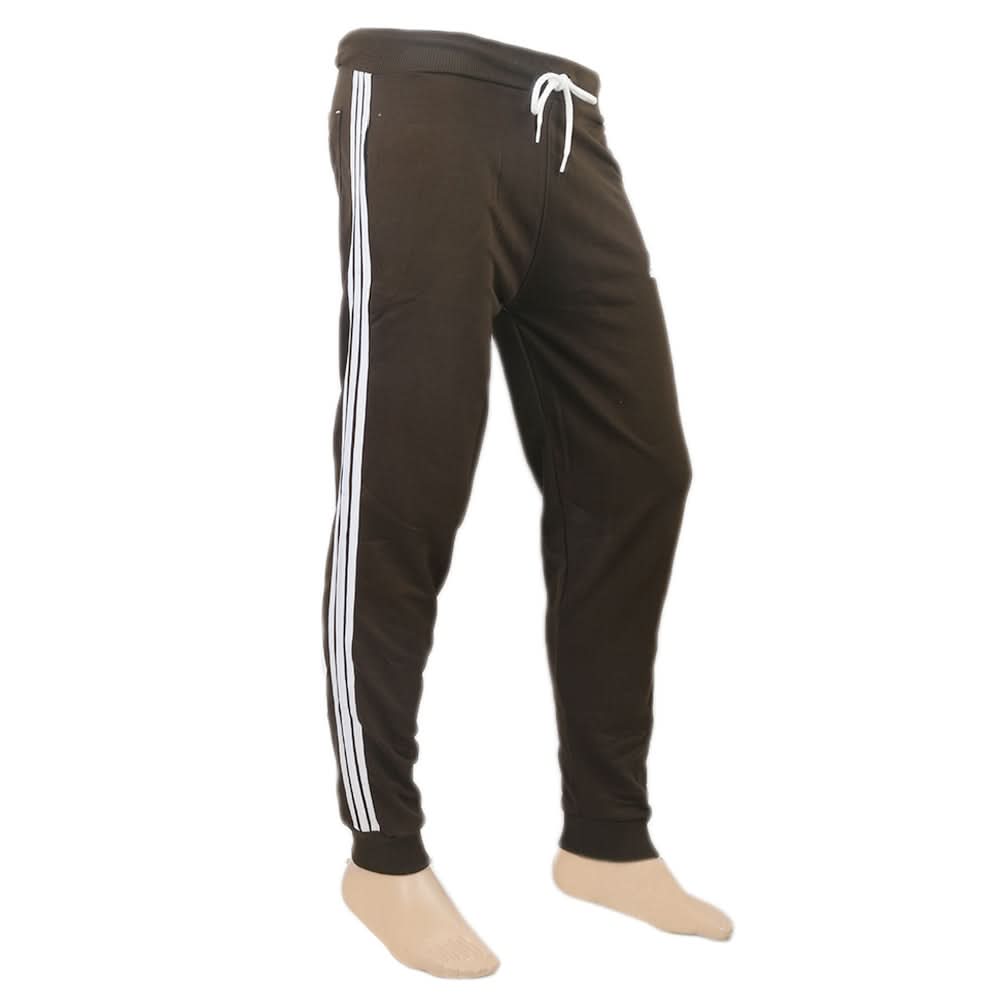 Men's Fancy 3 Strip Trouser - Olive Green, Men, Lowers And Sweatpants, Chase Value, Chase Value
