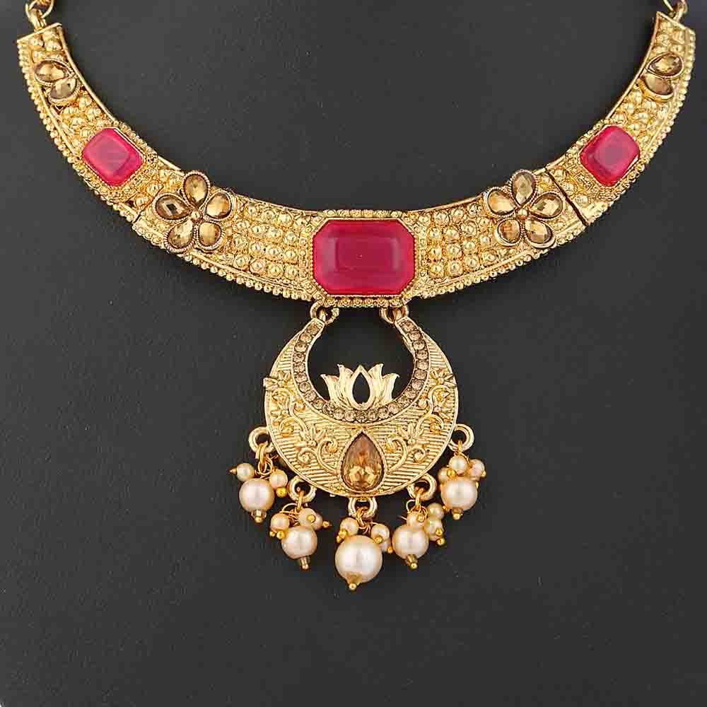 Women's Jewellery Set - Dark Pink, Women, Jewellery Set, Chase Value, Chase Value