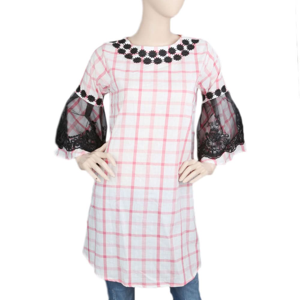 Women's Stripe Kurti - Pink, Women's Fashion, Chase Value, Chase Value