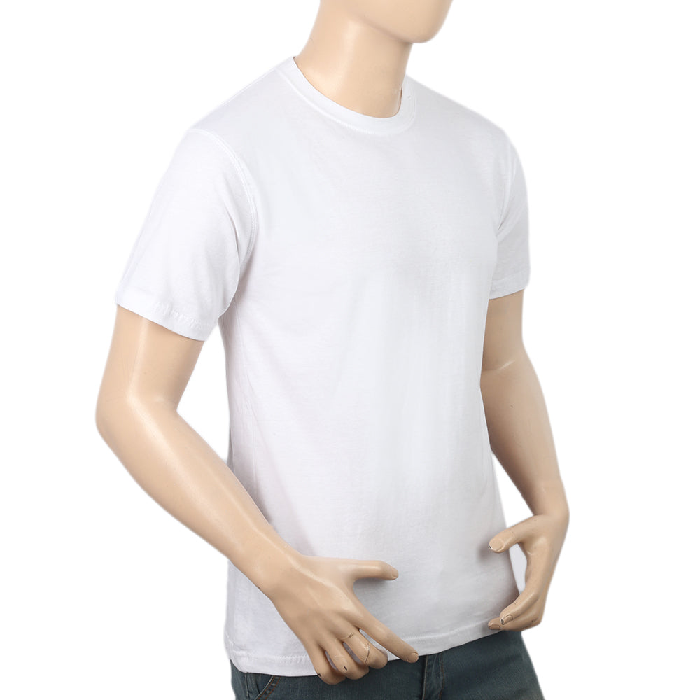 Men's Plain T-Shirt - White, Men, T-Shirts And Polos, Chase Value, Chase Value