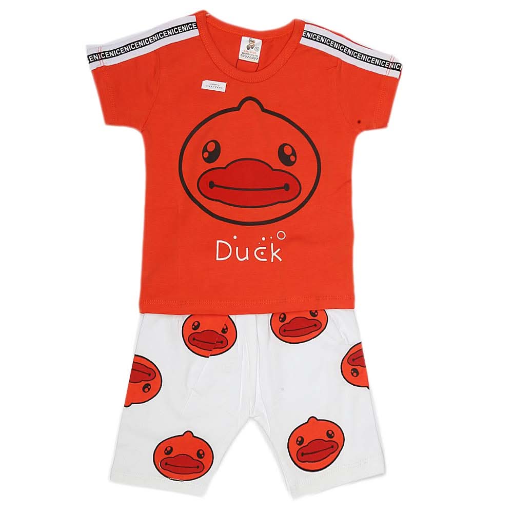 Boys Half Sleeves Suit (2312) - Orange, Kids, Boys Sets And Suits, Chase Value, Chase Value