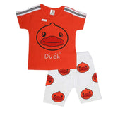 Boys Half Sleeves Suit (2312) - Orange, Kids, Boys Sets And Suits, Chase Value, Chase Value