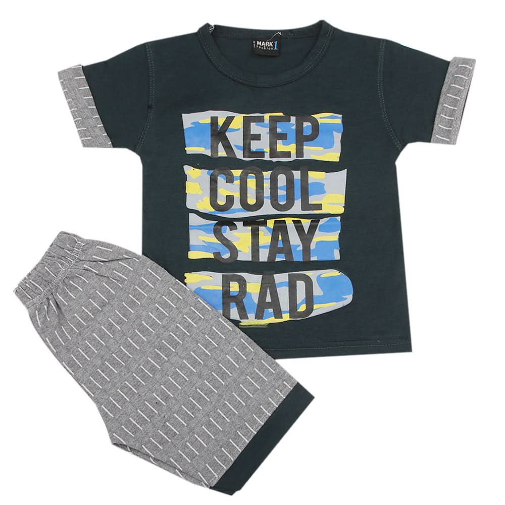 Boys Short Suit - Dark Green, Kids, Boys Sets And Suits, Chase Value, Chase Value