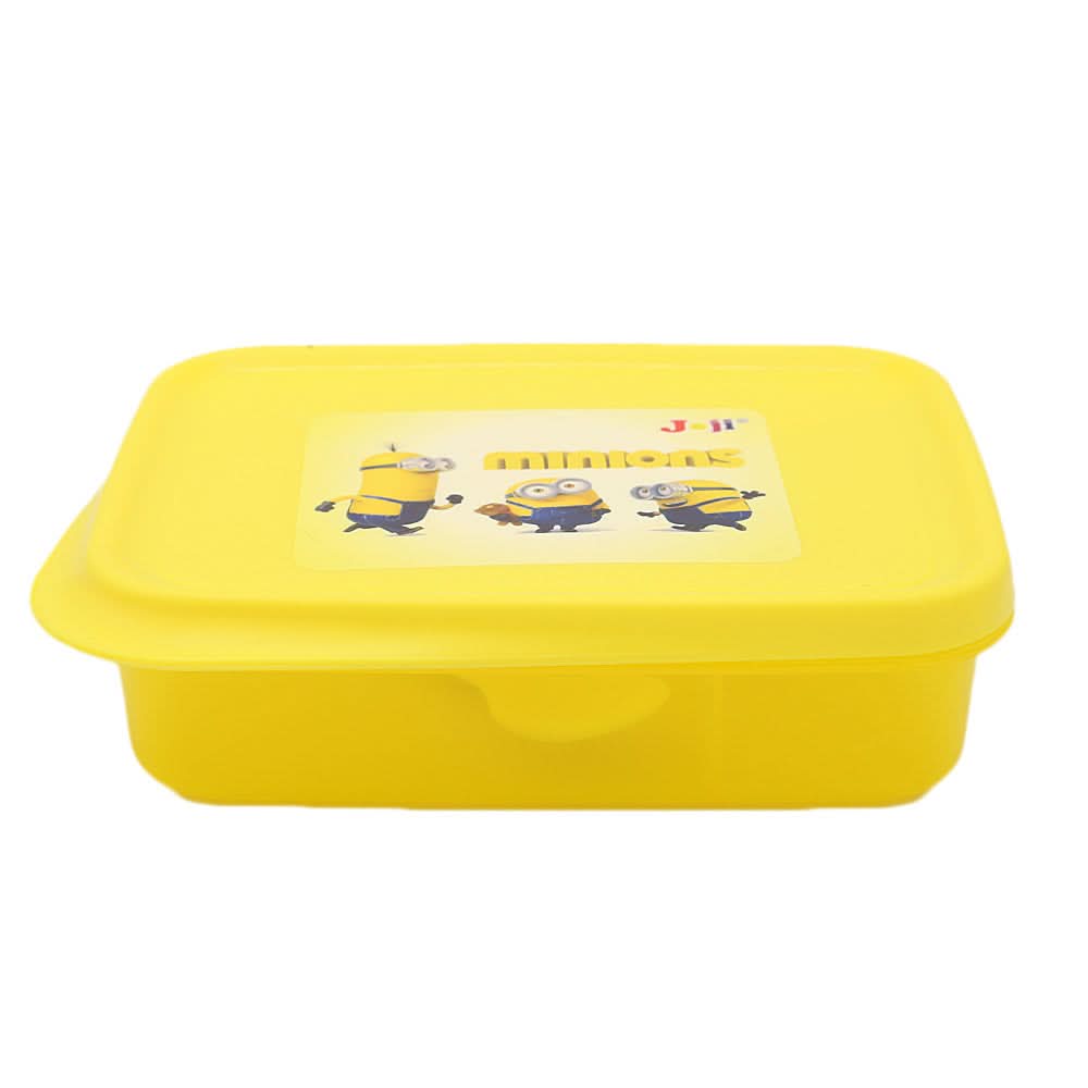 Slim Line Lunch Box JZ-670 - Yellow, Kids, Tiffin Boxes And Bottles, Chase Value, Chase Value