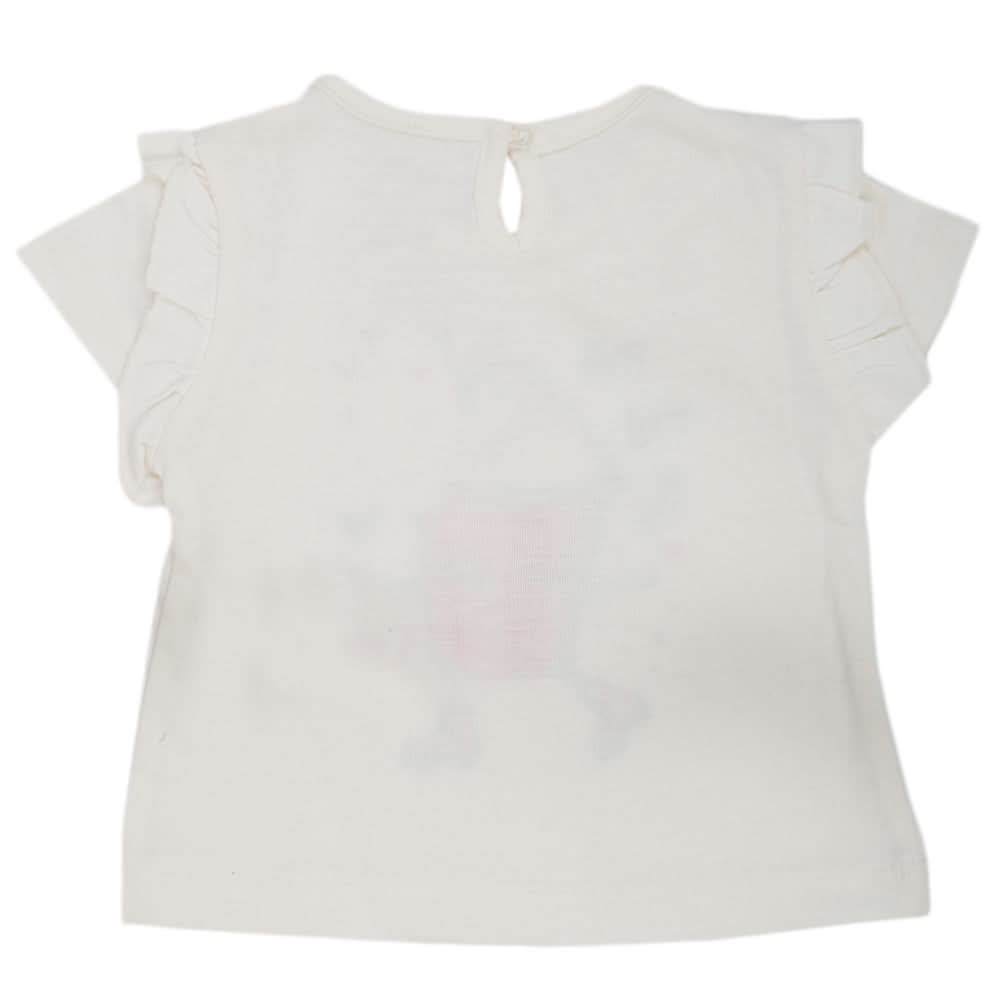 Newborn Girls Time To Shine T-Shirt - White, Kids, NB Girls T-Shirts, Chase Value, Chase Value