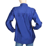 Women's Full Sleeves Casual Shirt - Royal Blue, Women, T-Shirts And Tops, Chase Value, Chase Value