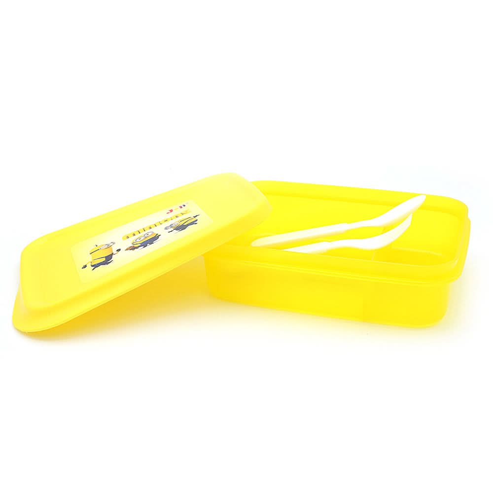 Slim Line Lunch Box JZ-670 - Yellow, Kids, Tiffin Boxes And Bottles, Chase Value, Chase Value