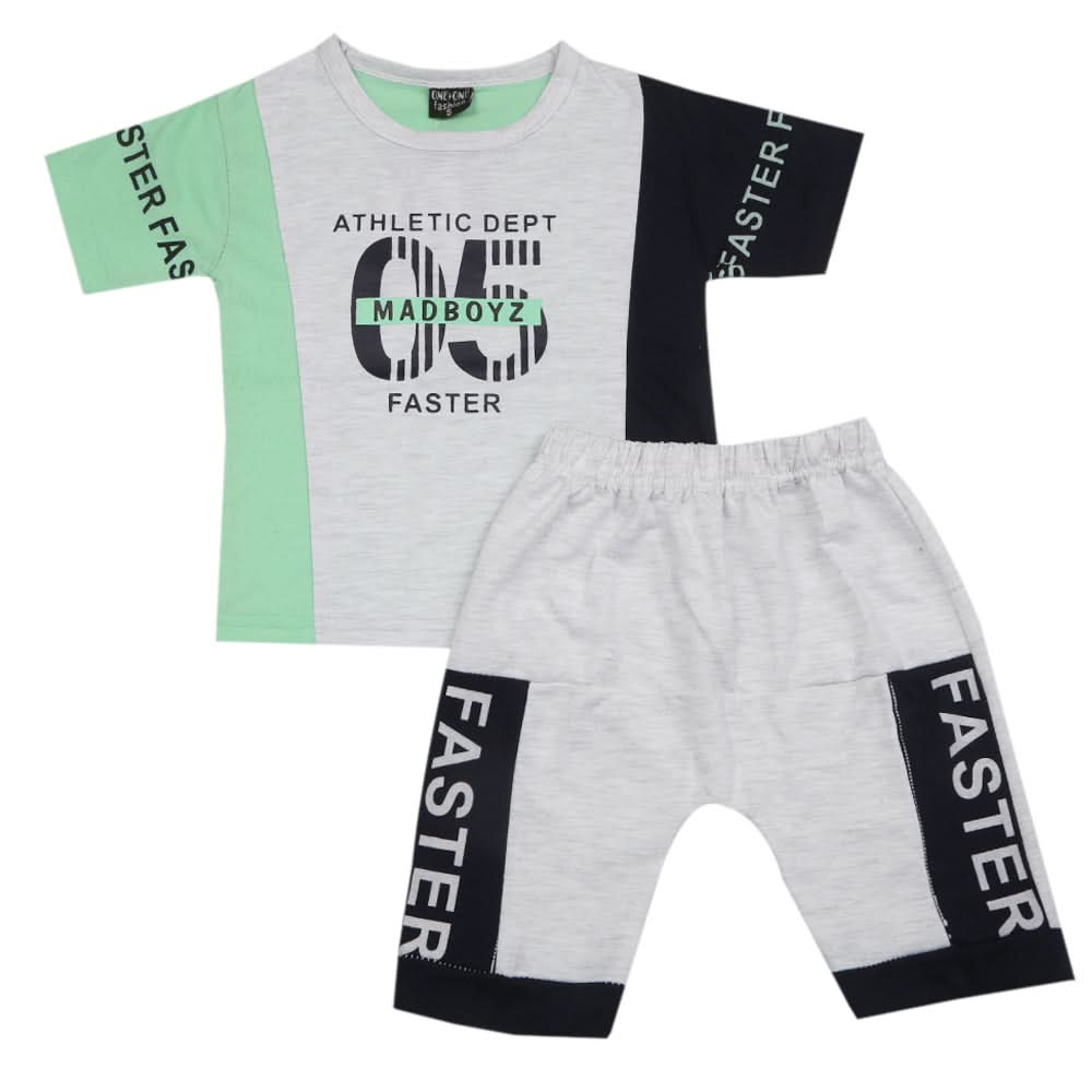 Boys Short Suit - Sea Green, Kids, Boys Sets And Suits, Chase Value, Chase Value