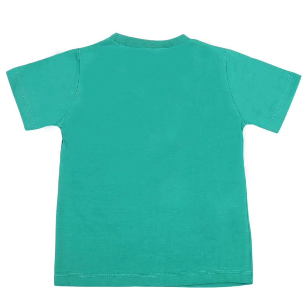 Boys Half Sleeves T-Shirt - Green, Boys T-Shirts, Chase Value, Chase Value
