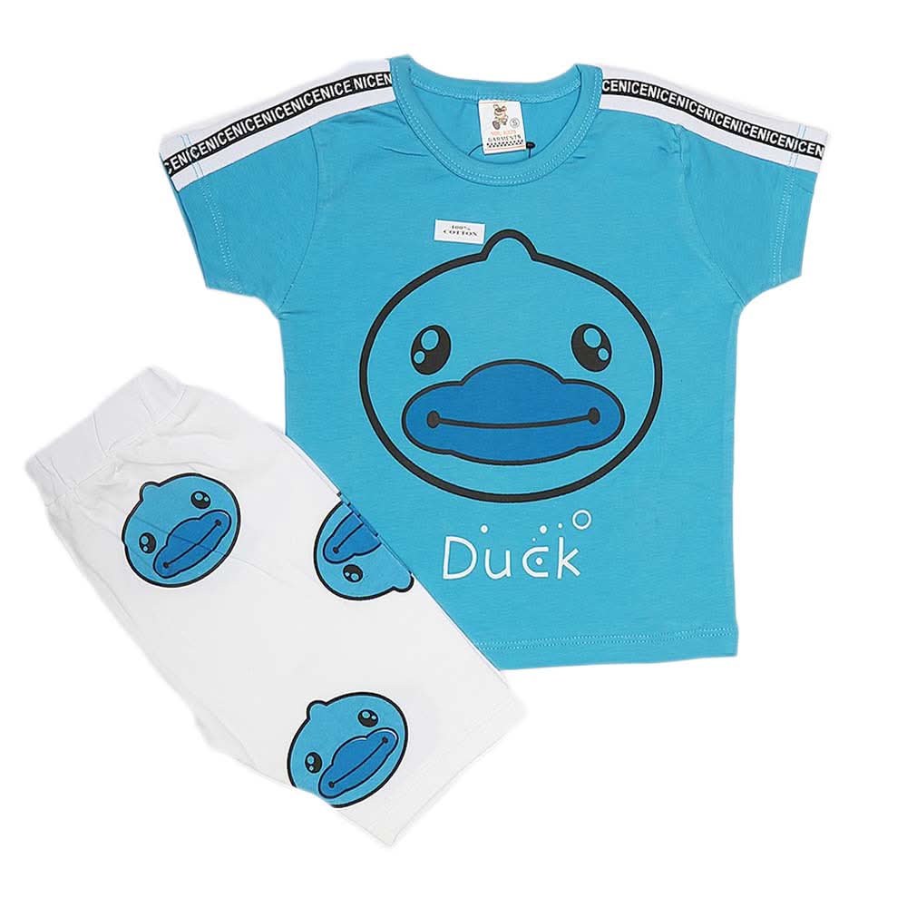 Boys Half Sleeves Suit (2312) - Blue, Kids, Boys Sets And Suits, Chase Value, Chase Value