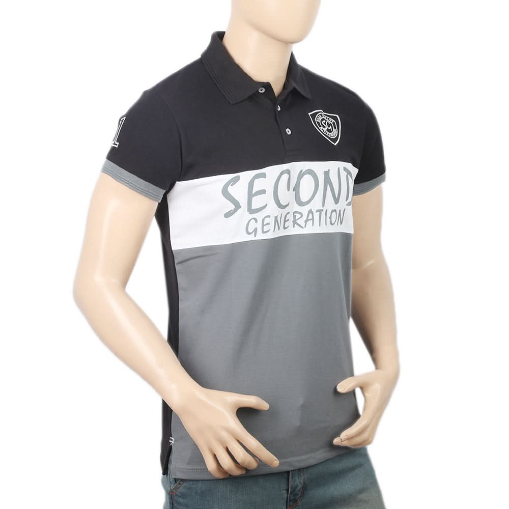 Men's Half Sleeves Polo T-Shirt - Black, Men, T-Shirts And Polos, Chase Value, Chase Value