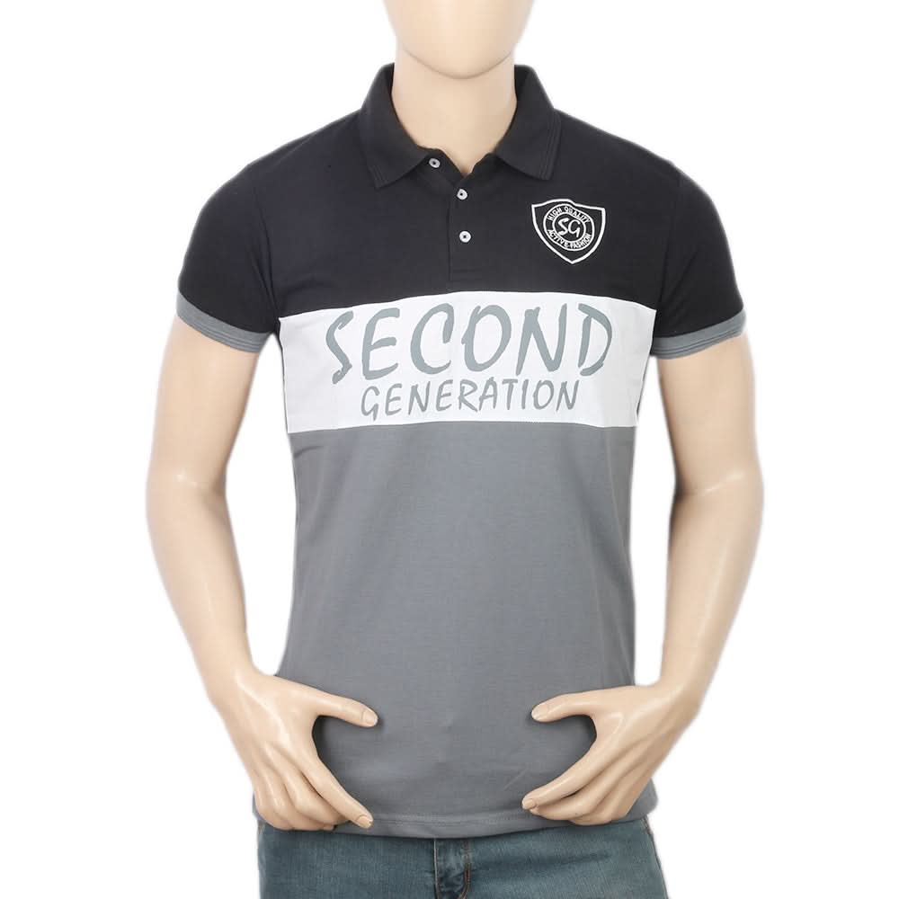 Men's Half Sleeves Polo T-Shirt - Black, Men, T-Shirts And Polos, Chase Value, Chase Value