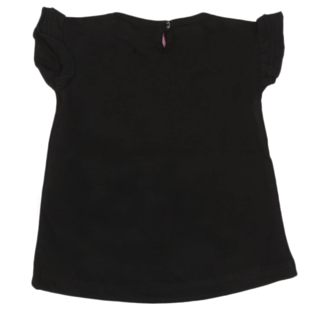 Newborn Girls Butterfly T-Shirt - Black, Kids, NB Girls T-Shirts, Chase Value, Chase Value