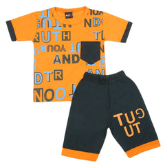 Boys Short Suit - Orange, Kids, Boys Sets And Suits, Chase Value, Chase Value