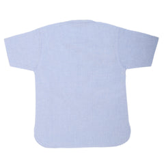 Newborn Casual Club Chambray Half Sleeves Shirt S.C 2550 - Blue, Kids, NB Boys Shirts And T-Shirts, Chase Value, Chase Value