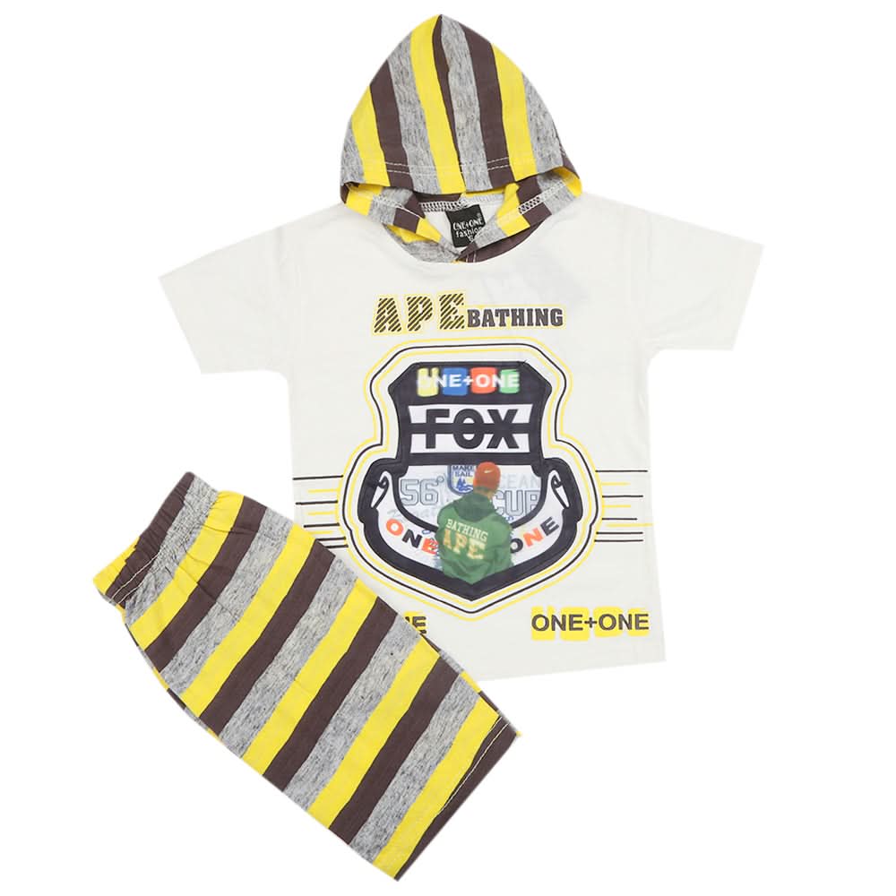 Boys Short Suit - Yellow, Kids, Boys Sets And Suits, Chase Value, Chase Value