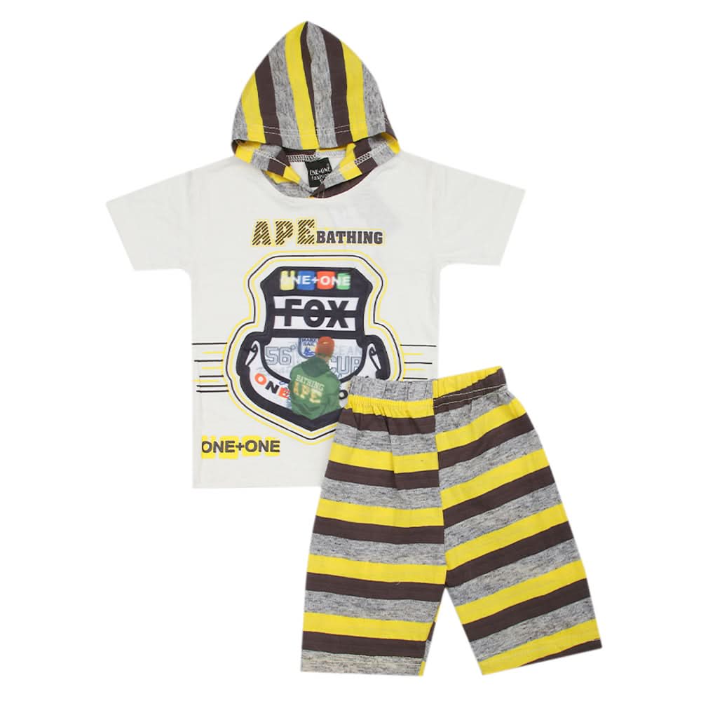 Boys Short Suit - Yellow, Kids, Boys Sets And Suits, Chase Value, Chase Value
