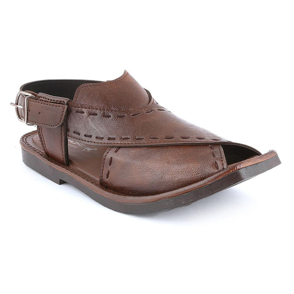 Men's Peshawari Sandals (P003) - Coffee - test-store-for-chase-value