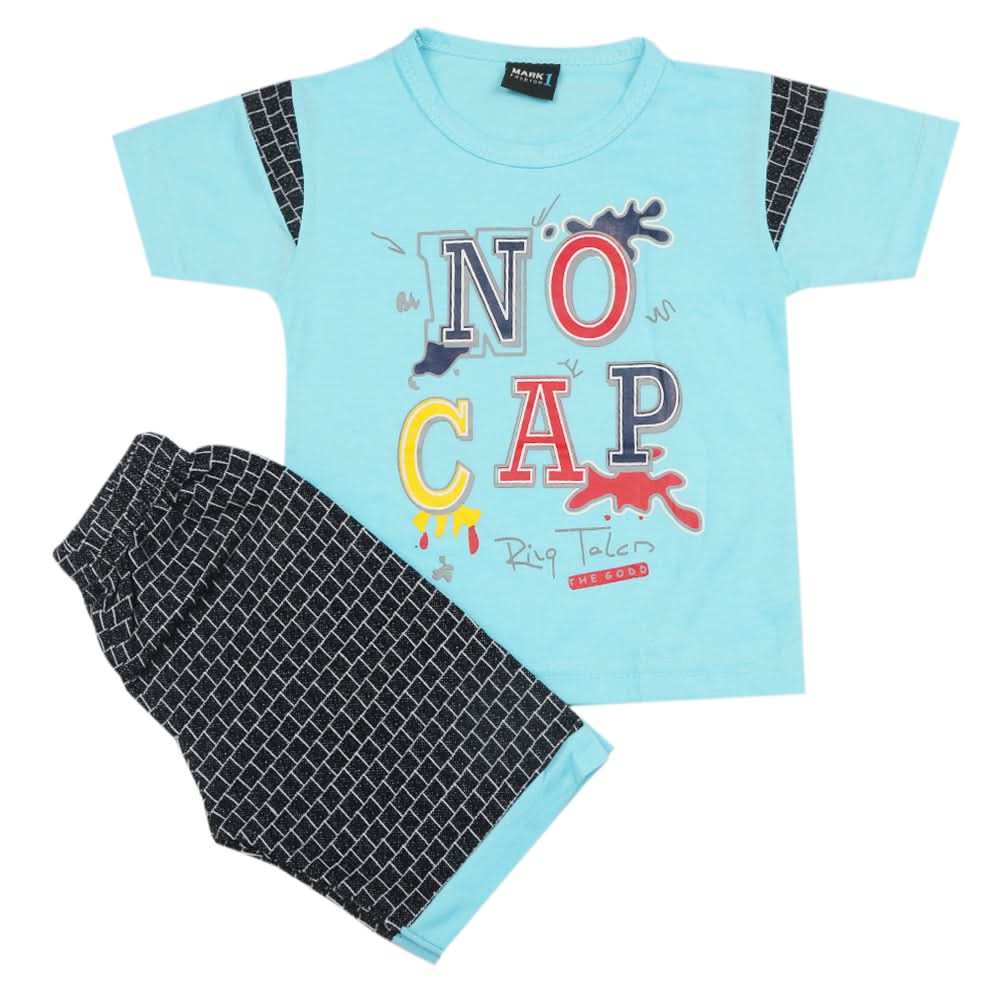Boys Short Suit - Blue, Kids, Boys Sets And Suits, Chase Value, Chase Value