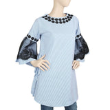 Women's Stripe Kurti - Blue, Women, Ready Kurtis, Chase Value, Chase Value