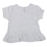 Newborn Girls Cat Palm T-Shirt - Grey, Kids, NB Girls T-Shirts, Chase Value, Chase Value